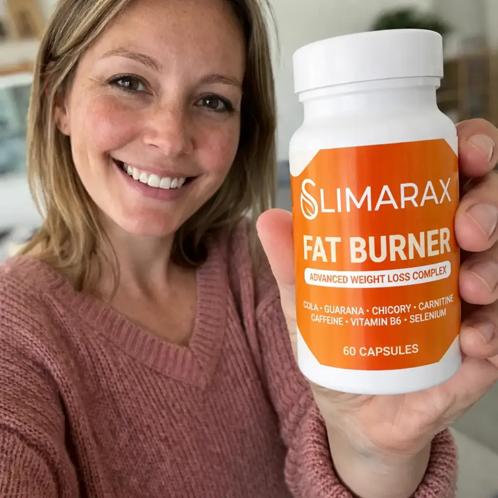Adult holding a Slimarax bottle